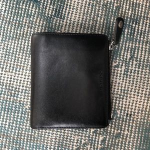 Coach slim bifold wallet with zip pouch EUC
